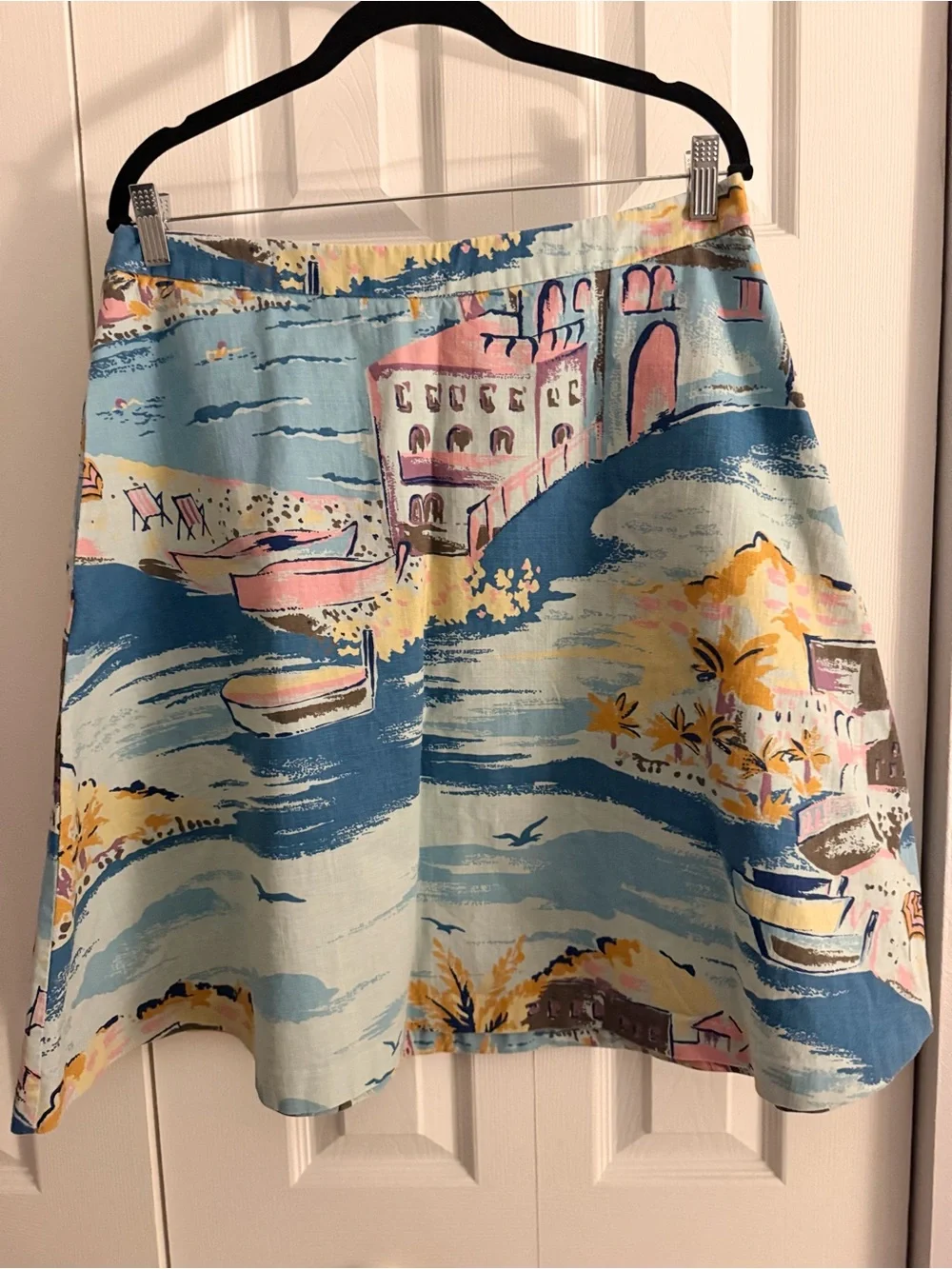 Boden | Nancy Riviera Coastal Novelty Print A-Line Skirt | Size US10R | EUC